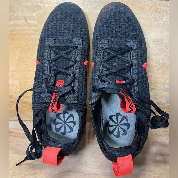 Nike Air Vapormax 2021 Flyknit Leopard Womens Size 6 Shoes Sneakers Black Tan - Picture 7 of 10